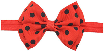 

ADS_Trendyzones Baby Headbands Hairband Grosgrain Ribbon Boutique Double layer Dotted Bow Bowknot for Girls Newborn Teens Infant Toddler Hair Bands Head Band, Hair Band, Hair Clip(Red)
