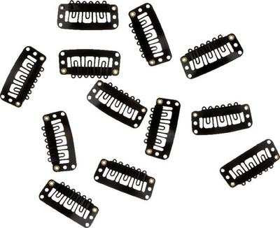 

Jampak™ Great product quality Hair Wig Clips 12 pcs, Hair Toupee Clips, Hair Patch Clips, Hair Extension Clips, hair Attachment Clips, Hair Bonding Clips For Men & Women, Black, 15 Grams Hair Accessory Set(Black)
