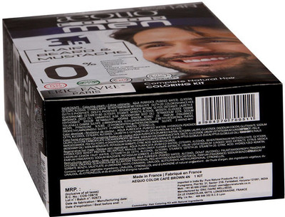 

Aequo Organic Men 4N Medium Brown Hair Colour-170ml- Derma Certified Hair Color(Medium Brown)