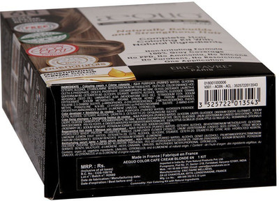 

Aequo Color 6N Cafe Cream Blonde Organic Hair Colour Kit - 160ml Hair Color(CafeCream)