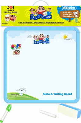 

Shinchan 2 in 1 slate & writing board(Multicolor)