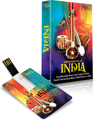 

Music Card - INSTRUMENTS of INDIA Pendrive Standard Edition(Instrumental - AMJAD ALI KHAN, USTAD KAMAL SABRI, MILIND TULANKAR, ABHIJIT POHANKAR & TRADITIONAL)