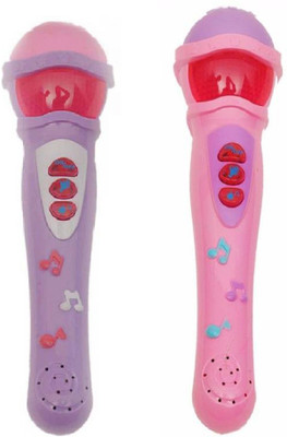 

DINAARKAN PURPLE & PINK MICROPHONE TOY COMBO WITH MUSIC, LIGHT & BATTERIES(Purple, Pink)