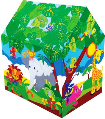 

FEMININE STYLE Tent House With Light and Wheels (MULTI COLOR)(Multicolor)