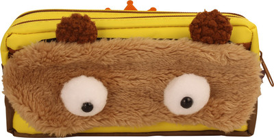 

STYM MONSTER NA Art Polyester Pencil Box(Set of 1, Yellow)