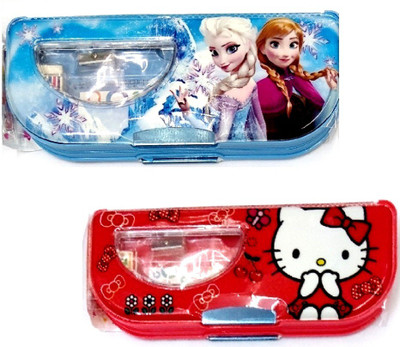 

S2KCrafts s2kc-1104 frozen ,hello kitty s2kc-1104 frozen,hello kitty Art Plastic Pencil Boxes(Set of 2, Light Blue, Red)