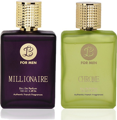 

LB Perfume LB MILLIONAIRE AND LB CHROME PERFUME FOR MEN 100 ML EDP(COMBO OF 2) Perfume - 100 ml(For Men)