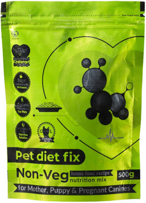 

petdietfix Adult Pregnant and Puppy Dog Food Non Vegetarian (Mix and Serve with Home made Food) Chicken 500 g Dry Dog Food