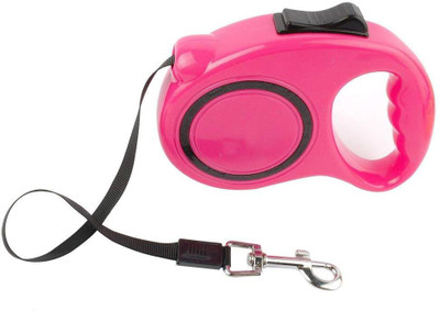 Shrih Long Flexible Retractable Dog Leash 500 cm Dog Cord Leash(Pink)