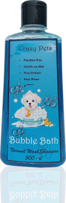 

Crazy Pets Bubble Bath shampoo Allergy Relief, Anti-dandruff, Anti-fungal, Anti-itching, Anti-microbial, Anti-parasitic, Conditioning, Flea and Tick, Hypoallergenic, Whitening and Color Enhancing Floral Dog Shampoo(500 ml)