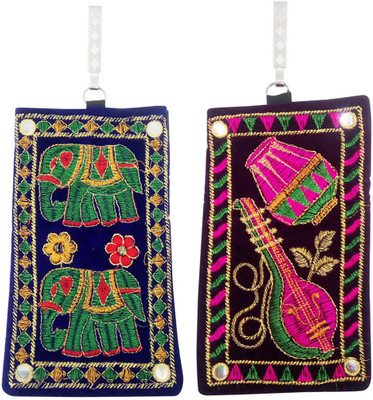 

Shopoholics Combo-of-2-Pouch-Code-Q Mobile Pouch(Multicolor)