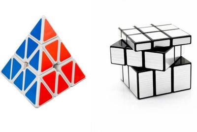 

Aden&Terry Sliver Mirror Cube & Pyraminx Speed white -set of 2(2 Pieces)