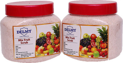 

Delmy Mix Fruit Scrub (2 Bottles of 500g each) Scrub(1000 g)