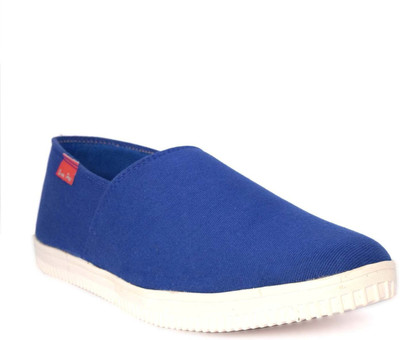 

Blue Pop Mens And Boys Canvas PVC Sole Loafers Blue Color Loafers For Men(Blue