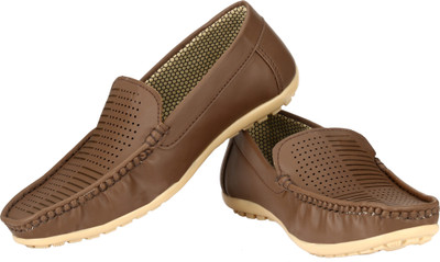

ZebX Loafers For Men(Brown