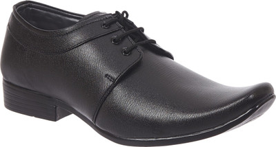 

Swagger SWAG Genuine Leather Formal Shoes Derby Lace Up For Men(Black