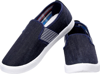 

De 1' amour Canvas Shoes For Men(Navy, Blue