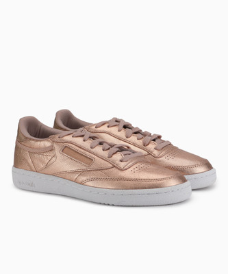 REEBOK CLUB C 85 MELTED METAL Sneakers For Women(Copper, Pearl met-peach/white