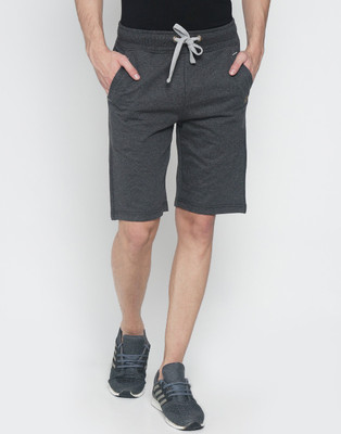 BALISTA Solid Men Black Sports Shorts