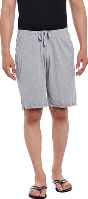 MACK JONNEY Solid Men Silver Regular Shorts