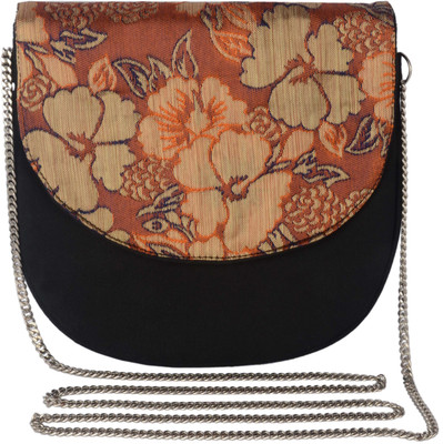 

Rezzy Women Evening/Party Multicolor Velvet, Beads Sling Bag