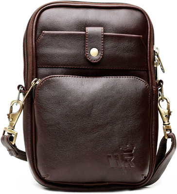 

WALLETKING Men Evening/Party, Casual, Formal, Sports Brown Genuine Leather Sling Bag