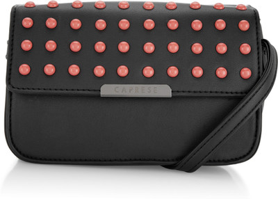 

Caprese Women Evening/Party Black, Red PU Sling Bag