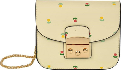 

BAGSVILLA Women Casual White PU Sling Bag