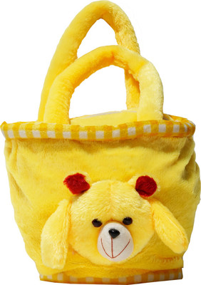 

Lelys Boys & Girls Casual Yellow Velvet Shoulder Bag