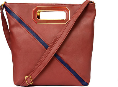 

RISH Women Evening/Party, Casual, Formal Brown PU Sling Bag