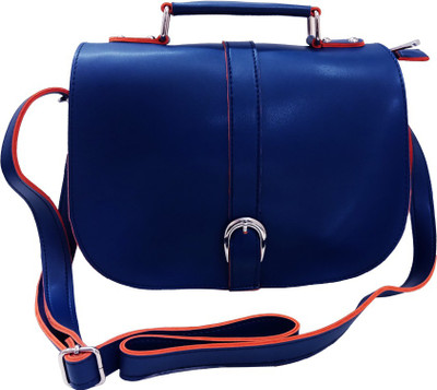 

Caris Women Evening/Party Blue PU Sling Bag