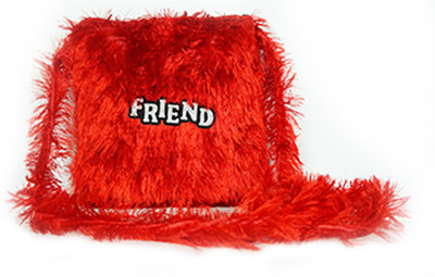 

Lelys Boys & Girls Casual Red Wool Sling Bag
