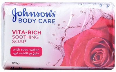 

Johnson's Body Care Vita Rich Soothing Soap - Rose Water Extract - Pack of 6(750 g, Pack of 6)