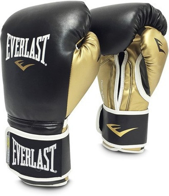 

Everlast POWERLOCK HOOK & LOOP TRAINING GLOVES (Black / Gold) Boxing Gloves (M, Black, Gold)