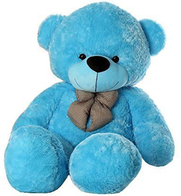 

CLICKMART Soft Teddy Bear with Neck Bow, 3 feet - 90 cm(Blue)