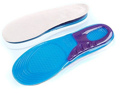 

AGE CARE Silicone Gel Orthotic Insoles Orthopedic Arch Support Foot Support (M, Blue)