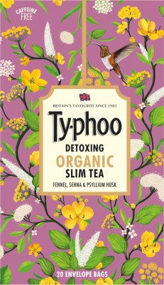 Typhoo Detoxing Organic Slim Fennel, Psyllium Husk, Senna Herbal Infusion Bags Box (20 Bags)