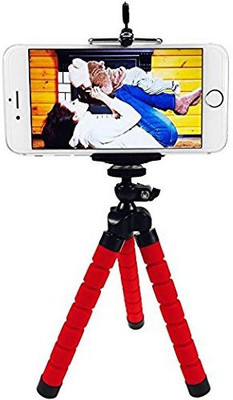 

ReTrack 7Inch Flexible Sponge Tripod Phone Holder For GoPro Camera /smartphone/dslr camera Tripod(Red, Supports Up to 500 g)