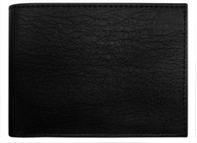 

Yakult Men Black Artificial Leather Wallet(8 Card Slots)