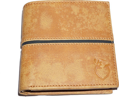 

APF COLLECTION Men Tan Genuine Leather Wallet(10 Card Slots)