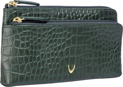 Hidesign Women Casual Green Genuine Leather Wallet(1 Card Slot)