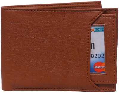 Yakult Men Tan Artificial Leather Wallet(6 Card Slots)
