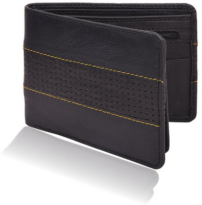 

Bizarre Kraftz Men Black Genuine Leather Wallet(7 Card Slots)