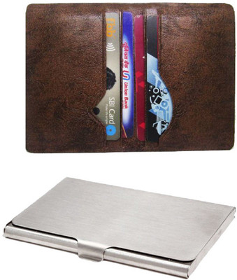 

Peacock Mundkar Boys White, Brown Artificial Leather Wallet(7 Card Slots), Brown;white