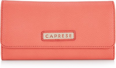 

Caprese Women Casual Pink Artificial Leather Wallet(6 Card Slots), Peach