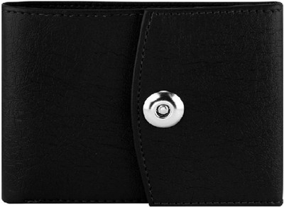 

INSTA SERVICE Men Black Artificial Leather Wallet(6 Card Slots)
