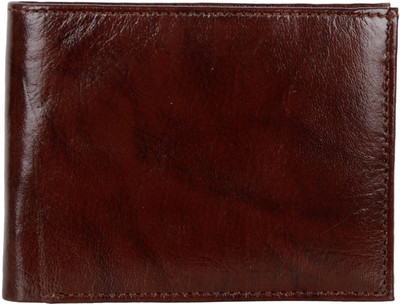 

AspenLeather Men Red Genuine Leather Wallet(6 Card Slots)