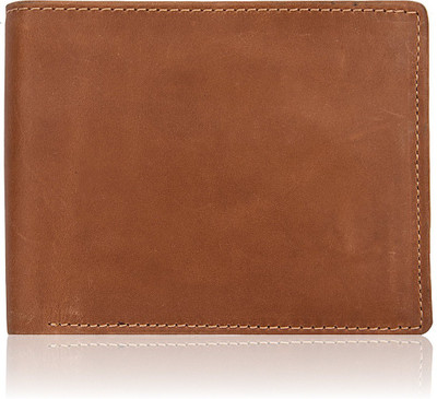 

Bizarre Kraftz Men Tan Genuine Leather Wallet(7 Card Slots)