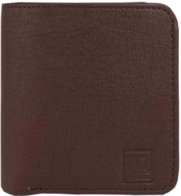 Wenzest Men Brown Artificial Leather Wallet(5 Card Slots)