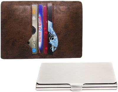 

Peacock Mundkar Boys White, Brown Artificial Leather Wallet(7 Card Slots), Brown;white